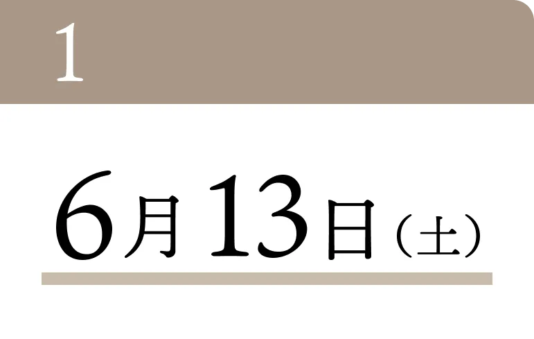 6月13日（土）