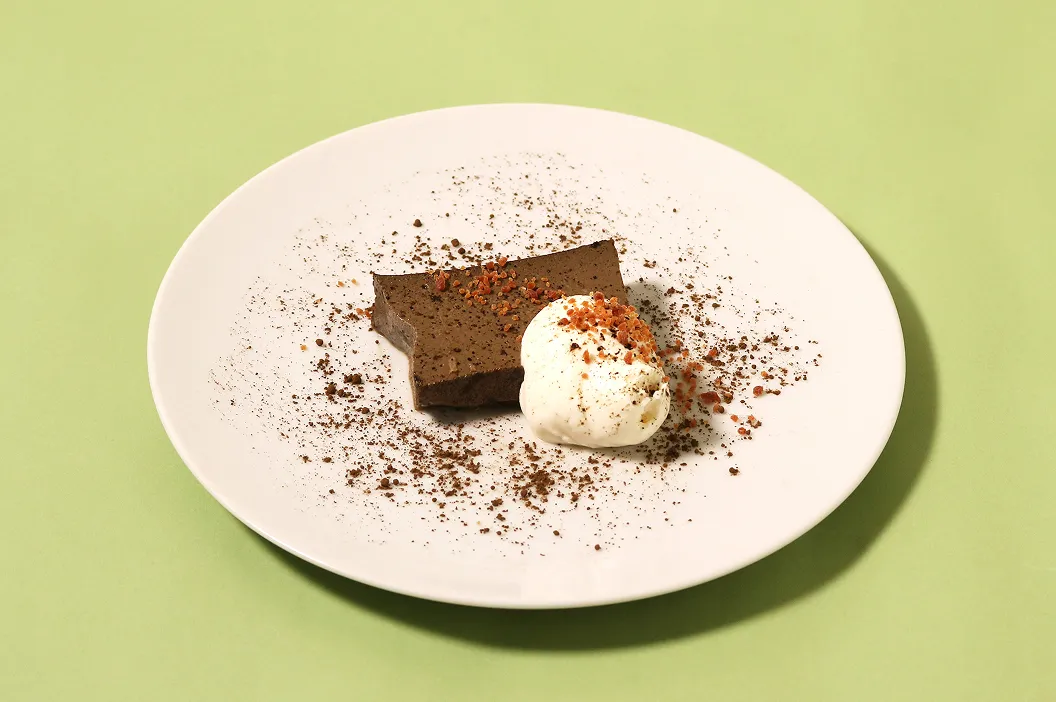 ほうじ茶プリンとフロマージュブラン