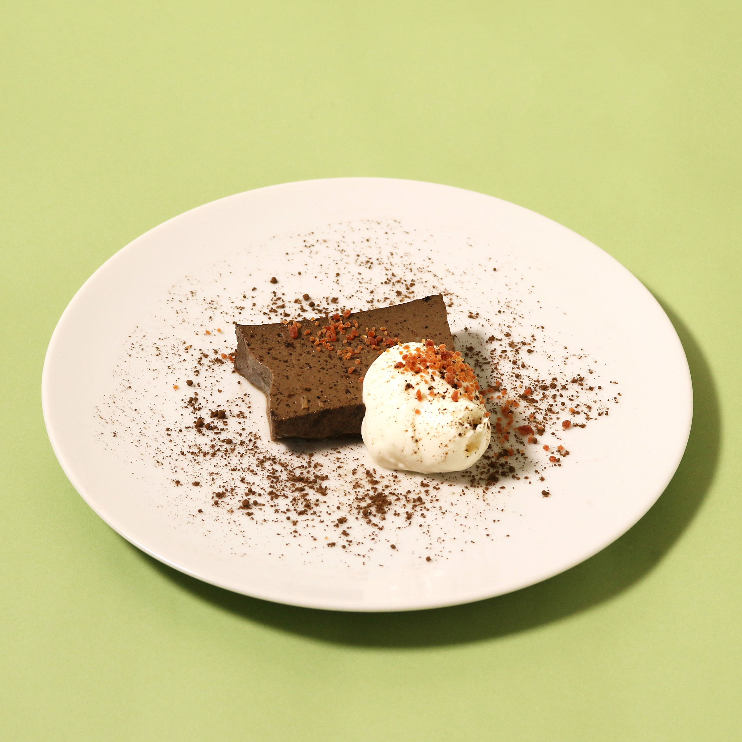 ほうじ茶プリンとフロマージュブラン
 ¥500